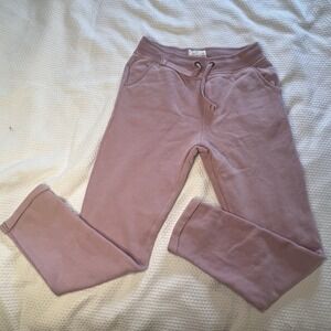 Fat Face UK Brand Athleisure Joggers Size 10 Pink Drawstring Pockets Embroidered